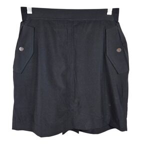 Athleta Vienna Cargo Skort Black Size 6 Athletic Mini‎ Skirt Pockets